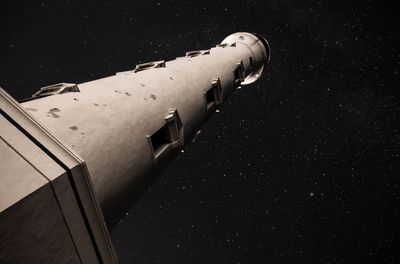 Low angle view of illuminated building