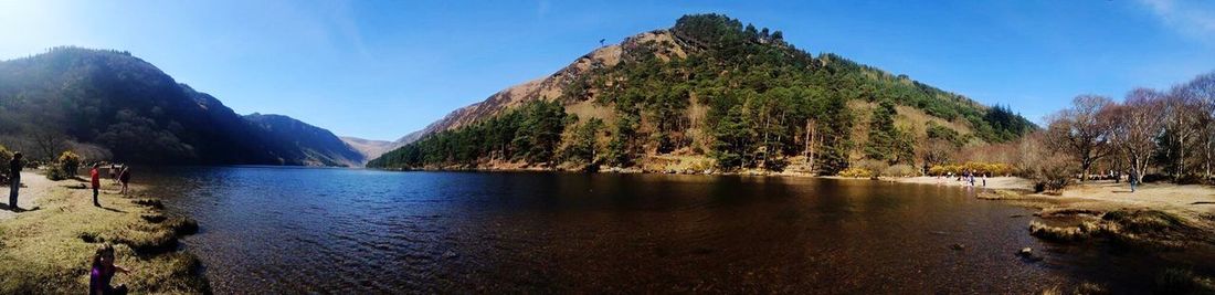 Panoramic view of lake