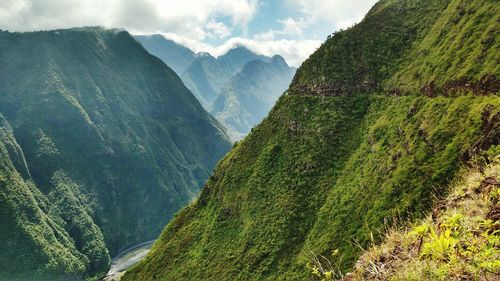 Scenic view of mountains