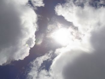Low angle view of clouds in sky