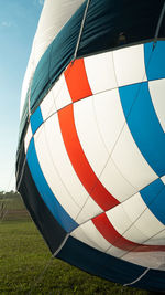 Hot air balloon festival in summer in wisconsin