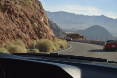 Road passing through landscape