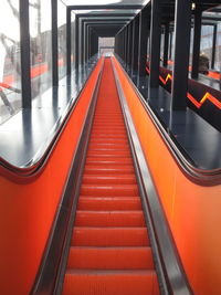 View of escalator