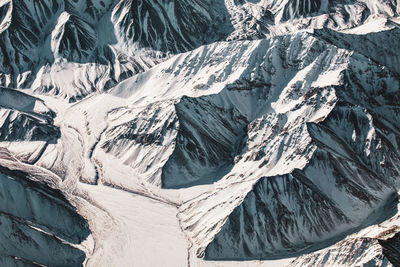 Scenic view of snowcapped mountains