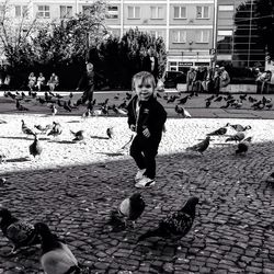 Woman standing in park
