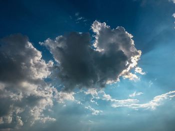 Low angle view of clouds in sky