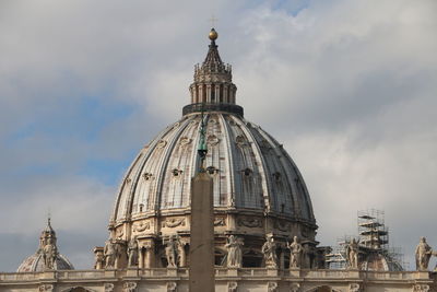 Low angle view of building against sky