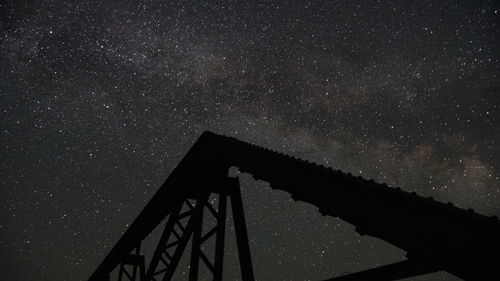 Low angle view of stars against sky at night