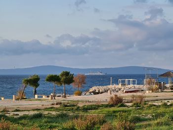 Scenic view of sea against sky