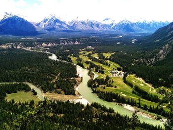 Scenic view of mountains