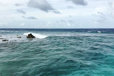 Scenic view of sea against sky
