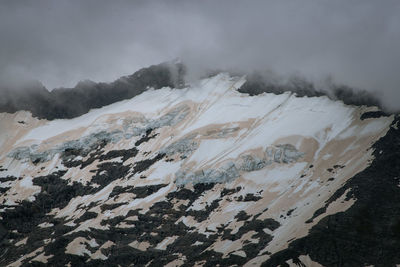 Scenic view of snowcapped mountains