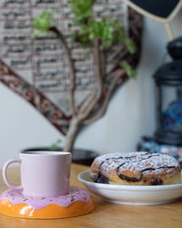 Close-up of food on table