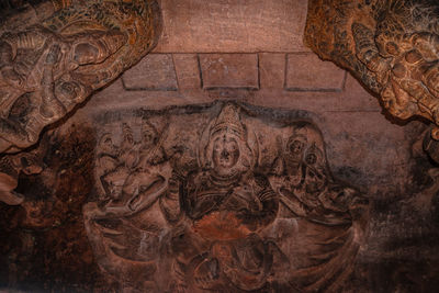 View of buddha statue in temple