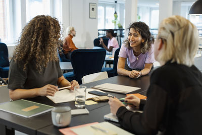 Business people working in office