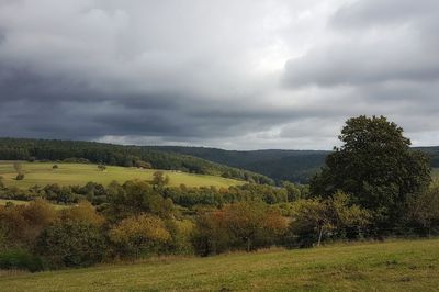 Scenic view of landscape against sky