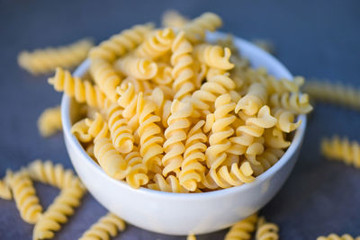 Close-up of pasta in container
