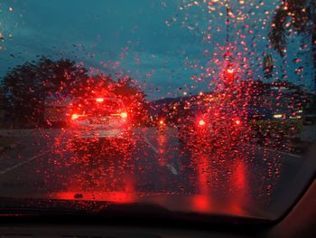 Traffic during rainy season