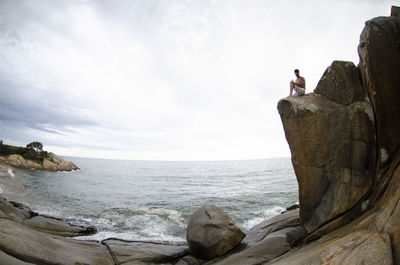 Scenic view of sea against sky