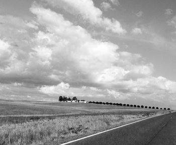 Country road passing through landscape