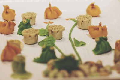 Close-up of cookies on table