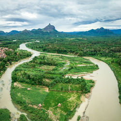 Scenic view of landscape against sky