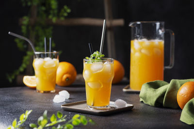 Close-up of drink on table