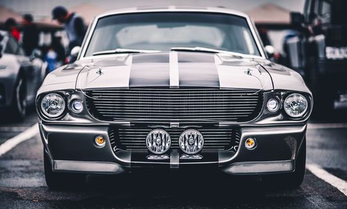 Close-up of vintage car