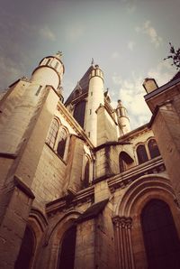 Low angle view of church against sky