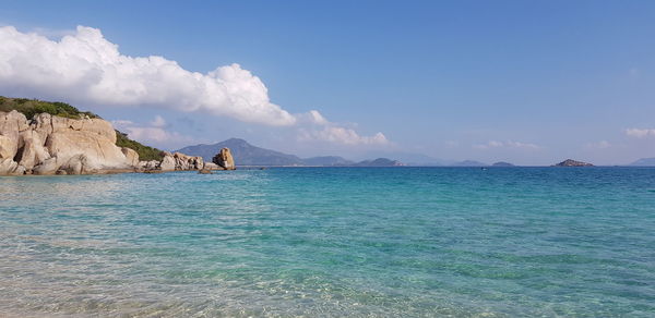 Panoramic view of sea against sky