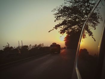 Road at sunset