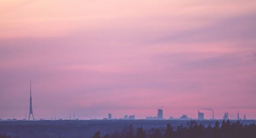 Scenic view of sky at sunset