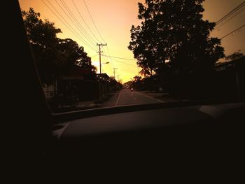 Railroad track at sunset