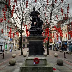 View of building with trees in background