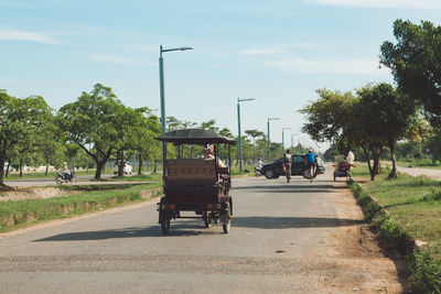 Vehicles on street