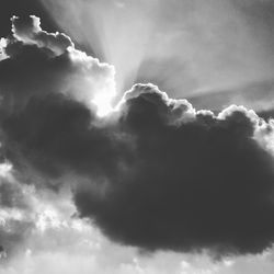 Low angle view of cloudy sky