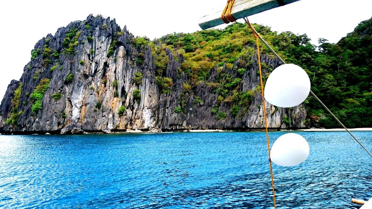 Balloons on the boat