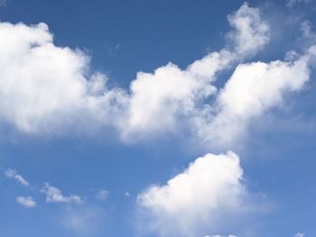 Low angle view of clouds in sky