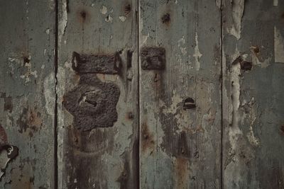 Full frame shot of wooden wall