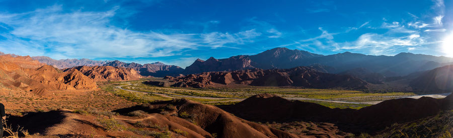 Panoramic view of landscape against sky