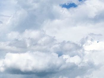 Low angle view of clouds in sky