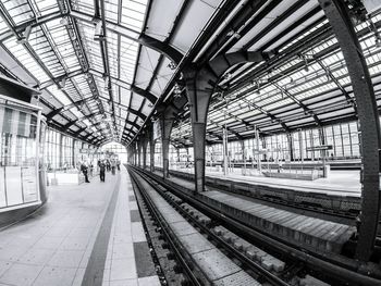 Railroad tracks at station