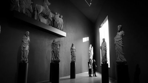 Man standing in museum