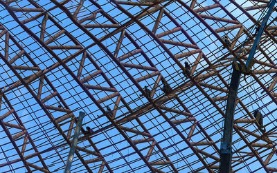 Low angle view of skylight