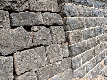 Full frame shot of stone wall