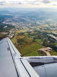 Aerial view of landscape against sky