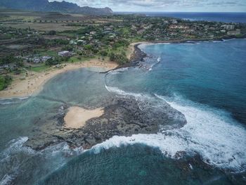 Aerial view of sea