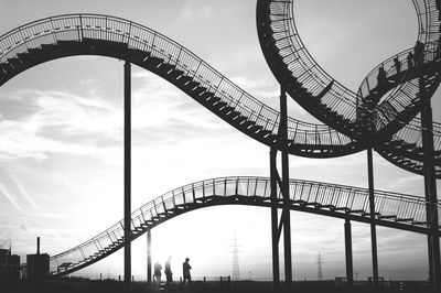 Low angle view of bridge against sky