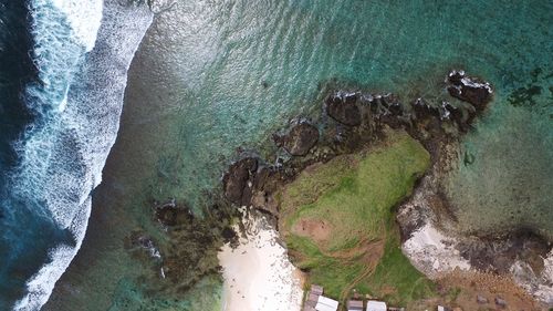 Aerial view of sea