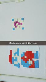 Close up of multi colored wall